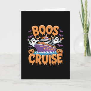 Halloween Party Wine Beer Drinking Boos Cruise 1 Card
