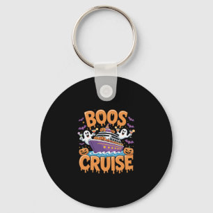 Halloween Party Wine Beer Drinking Boos Cruise 1 Key Ring