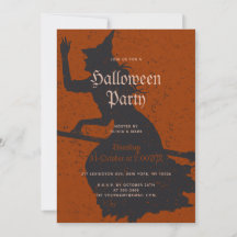 Halloween Party Witch Magic Trick or Treat Grunge