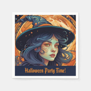 Halloween Party Witch Theme Napkin