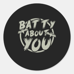 Halloween Party With You Classic Round Sticker