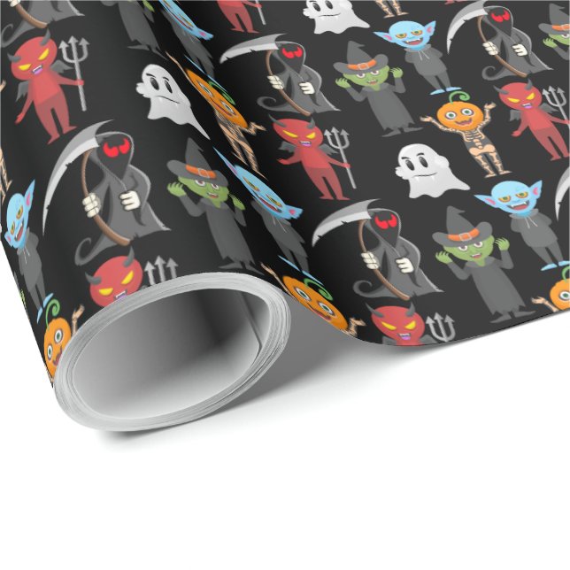 Halloween Party Wrapping Paper (Roll Corner)