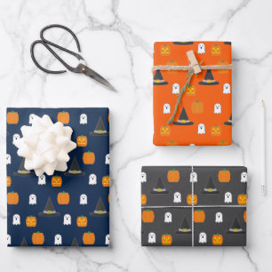 Halloween Party Wrapping Paper Sheets