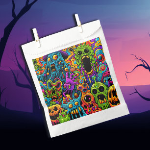 Halloween Party   Zombie and Monsters Favour Bag