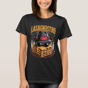 Halloween Pasta Meme Mafia Parody Funny Lasagne Ar T-Shirt