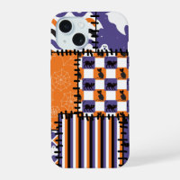 Halloween Patchwork Cats Ghosts
