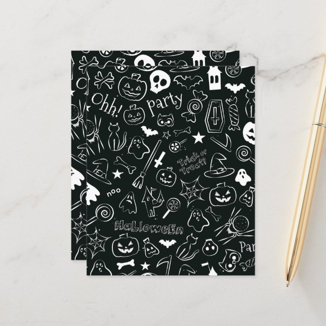 Halloween Pattern 1 (Front/Back In Situ)