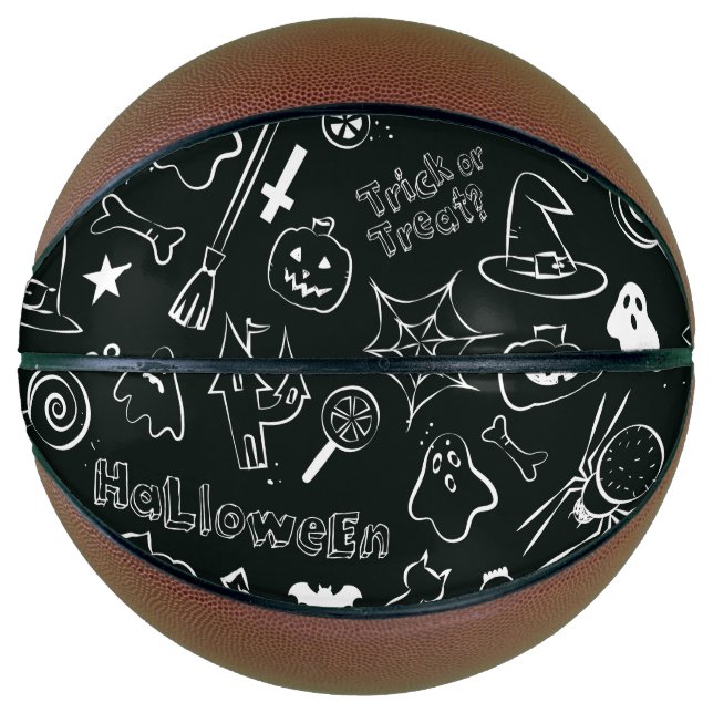 Halloween Pattern 1 Basketball (Front)