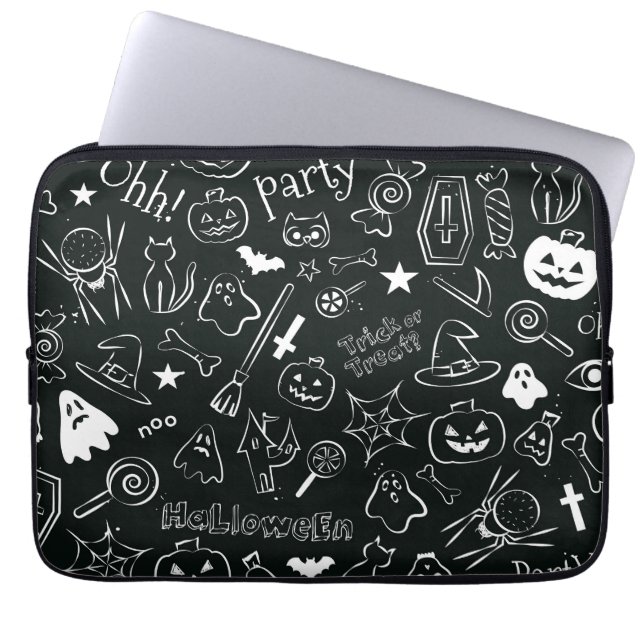 Halloween Pattern 1 Laptop Sleeve (Front)