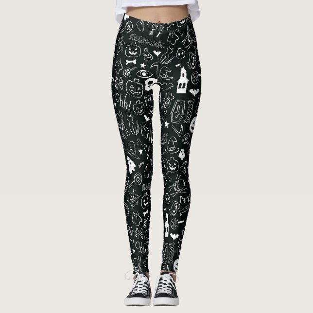 Halloween Pattern 1 Leggings (Front)