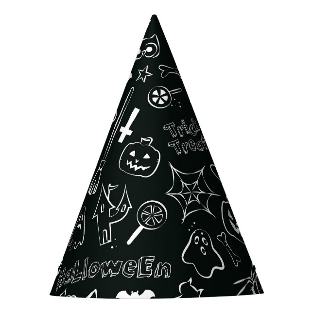 Halloween Pattern 1 Party Hat (Front)