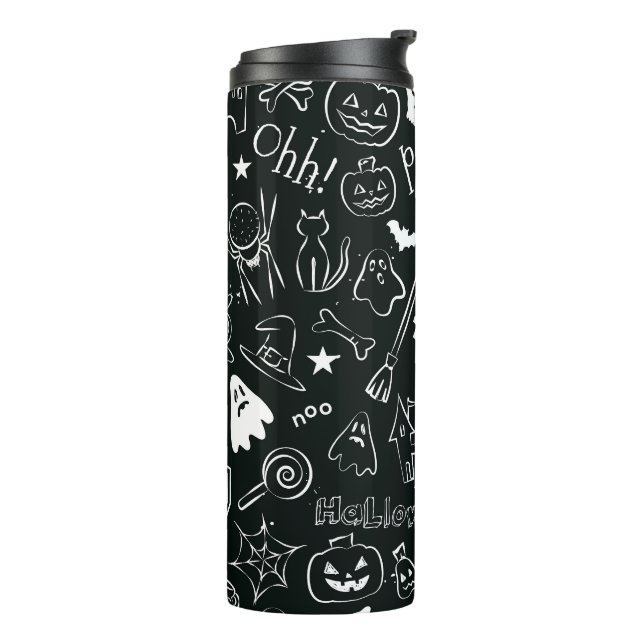 Halloween Pattern 1 Thermal Tumbler (Rotated Left)