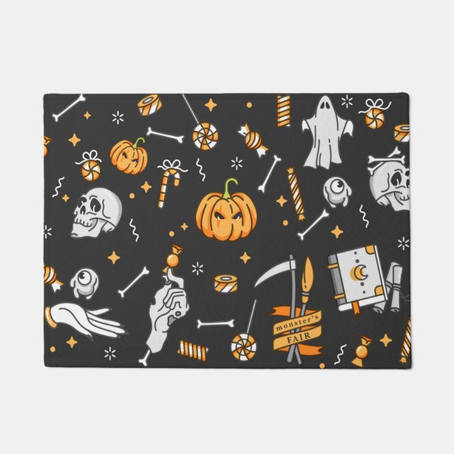 Halloween Pattern 2 Doormat (Front)