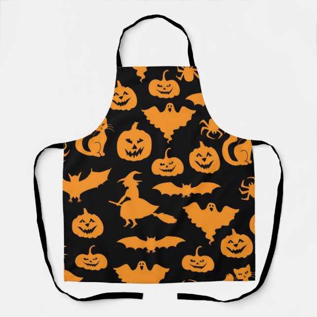 Halloween pattern apron (Front)