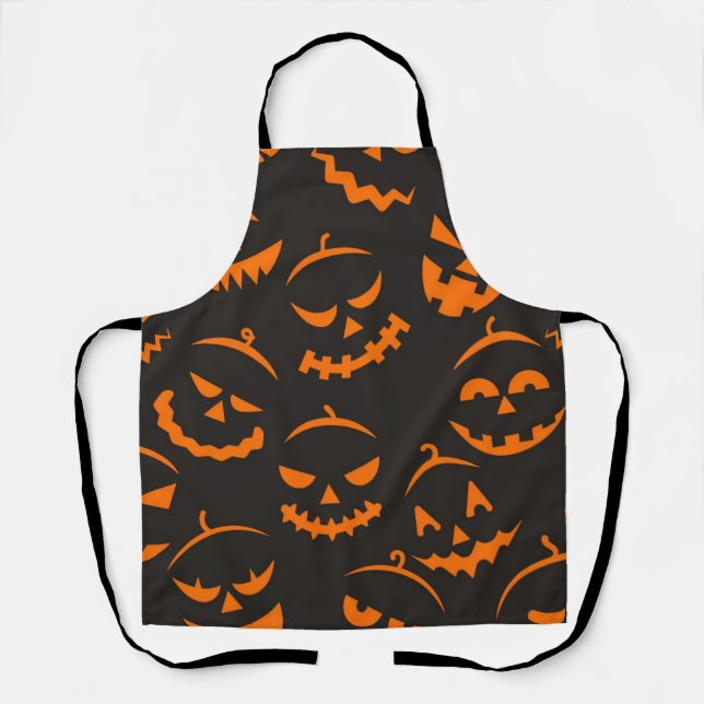 Halloween pattern apron (Front)