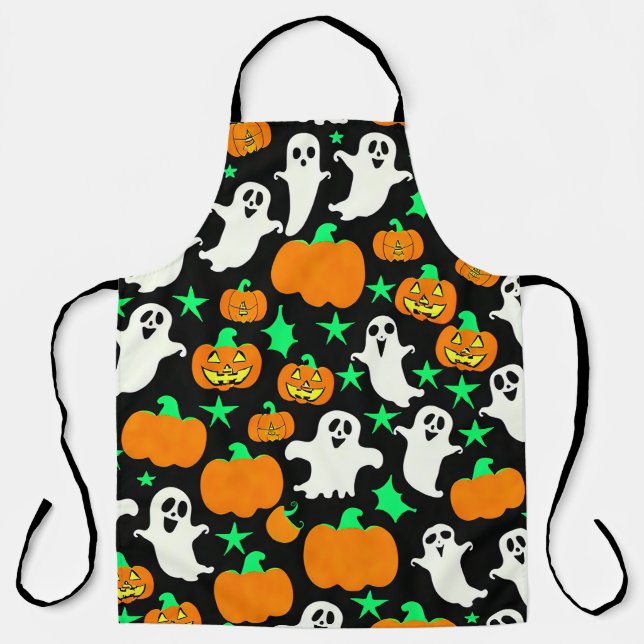 Halloween Pattern Apron (Front)