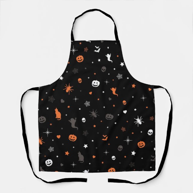 Halloween pattern apron (Front)