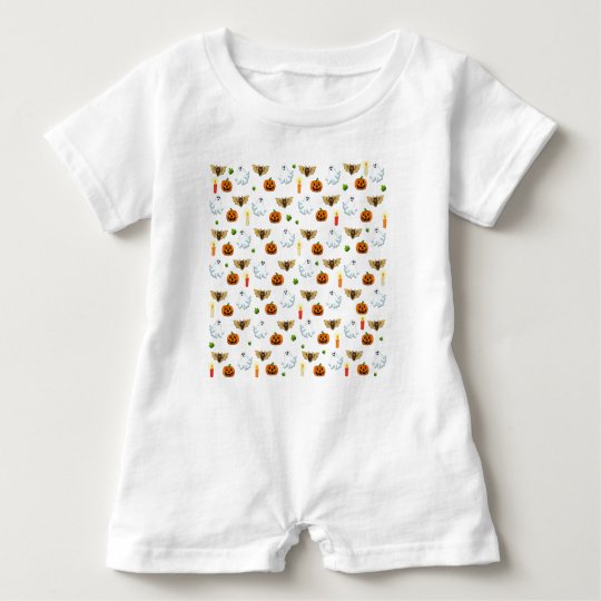 Halloween pattern baby bodysuit