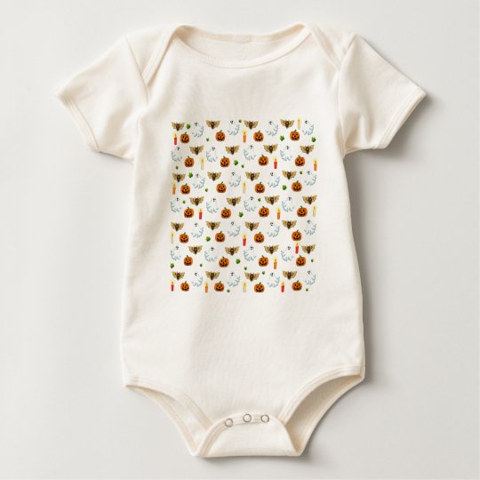 Halloween pattern baby bodysuit