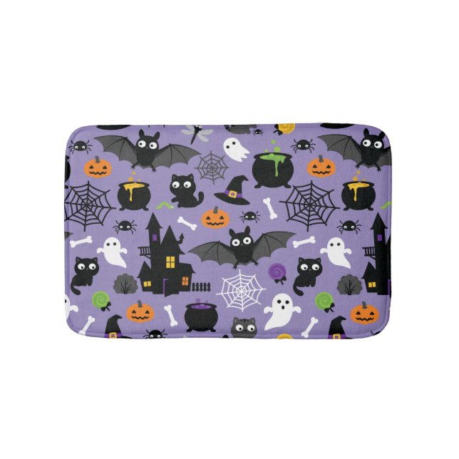 Halloween Pattern Bath Mat (Front)
