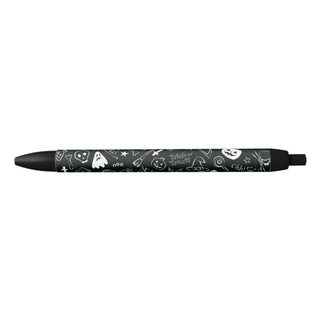 Halloween Pattern Black Ink Pen (Front)