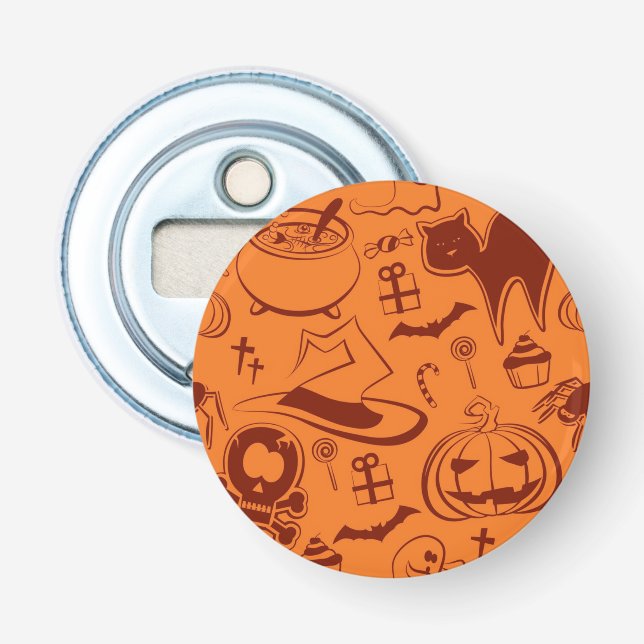 Halloween pattern bottle opener (Front)