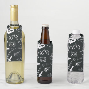 Halloween Pattern Bottle Tag