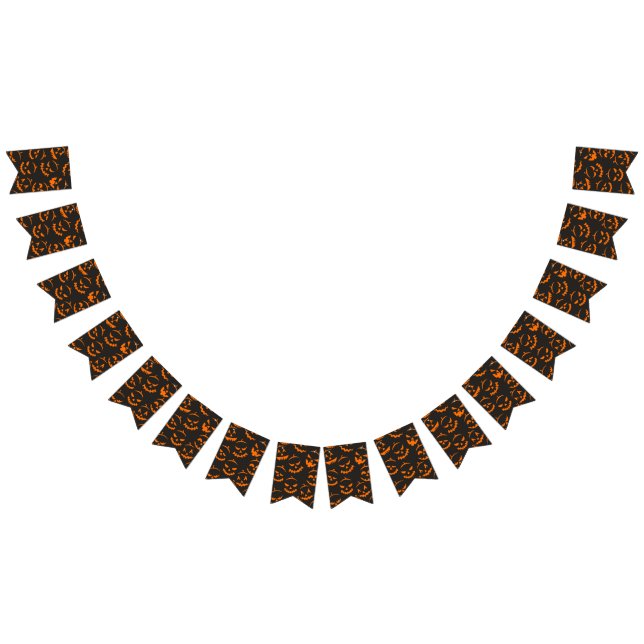 Halloween pattern bunting  (All)
