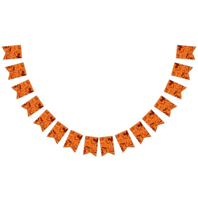 Halloween pattern bunting  (All)