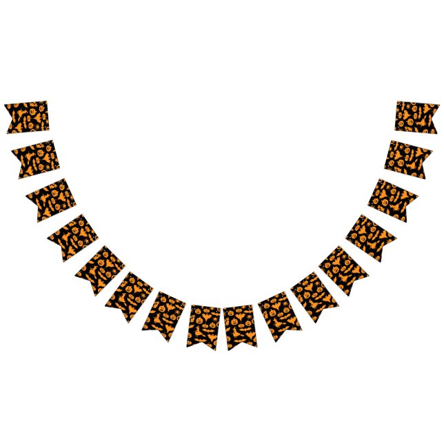 Halloween pattern bunting  (All)