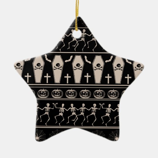 Halloween pattern ceramic ornament