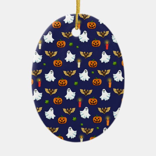 Halloween pattern ceramic ornament