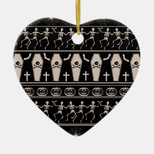 Halloween pattern ceramic ornament