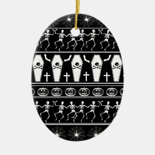 Halloween pattern ceramic ornament