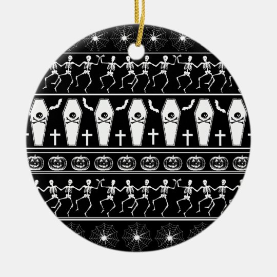 Halloween pattern ceramic ornament