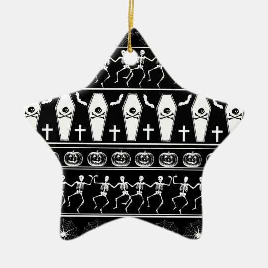 Halloween pattern ceramic ornament