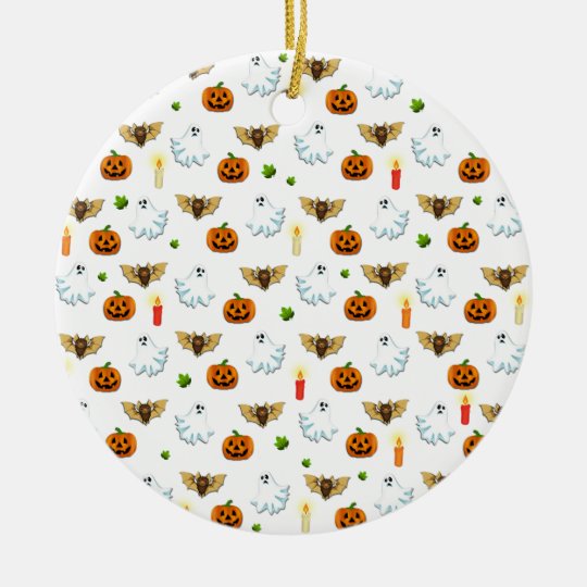 Halloween pattern ceramic ornament