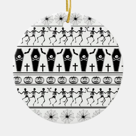 Halloween pattern ceramic ornament