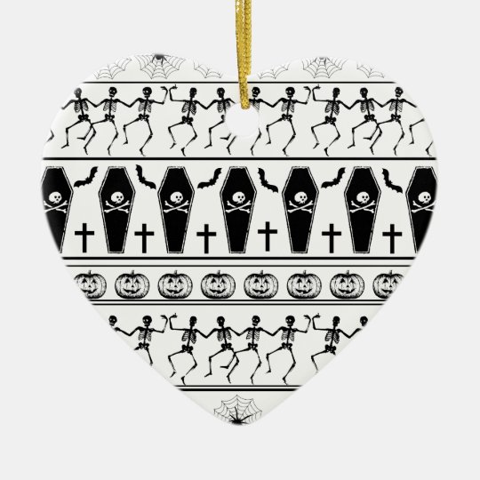 Halloween pattern ceramic ornament