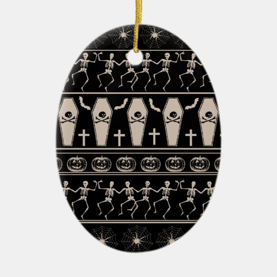 Halloween pattern ceramic ornament