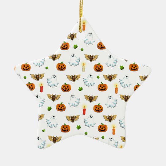 Halloween pattern ceramic ornament