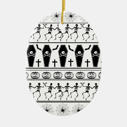 Halloween pattern ceramic ornament