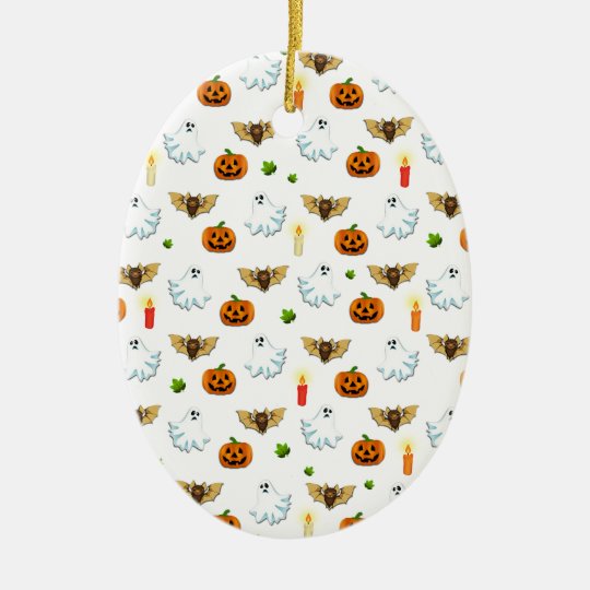 Halloween pattern ceramic ornament