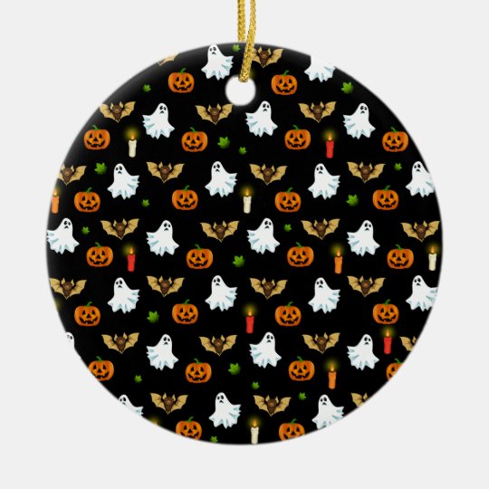 Halloween pattern ceramic ornament