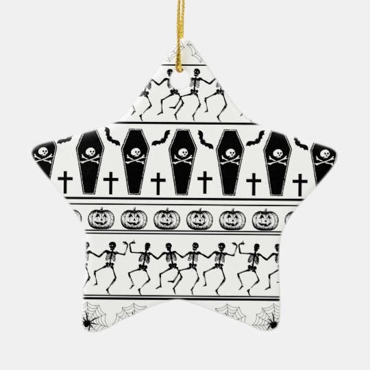 Halloween pattern ceramic ornament