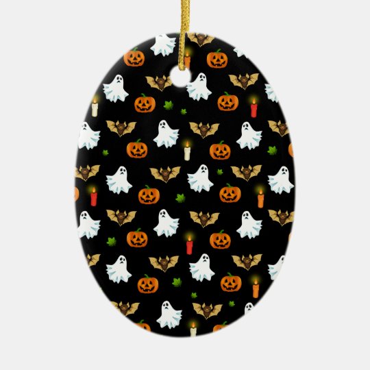 Halloween pattern ceramic ornament