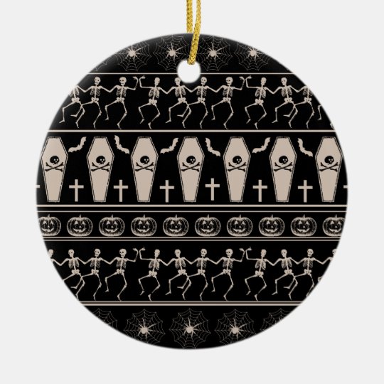 Halloween pattern ceramic ornament