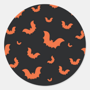 Halloween pattern classic round sticker