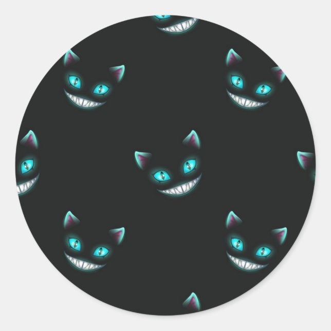 Halloween pattern classic round sticker (Front)