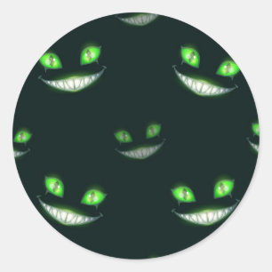 Halloween pattern classic round sticker